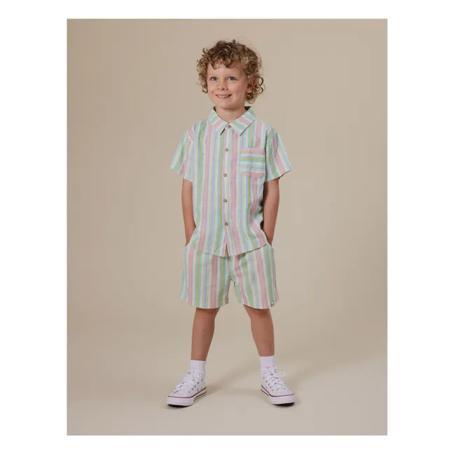 Camisa Holiday Linen | Verde Almendra