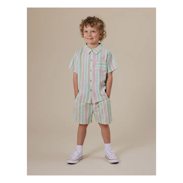 Chemise Holiday Lin | Vert amande- Image produit n°2