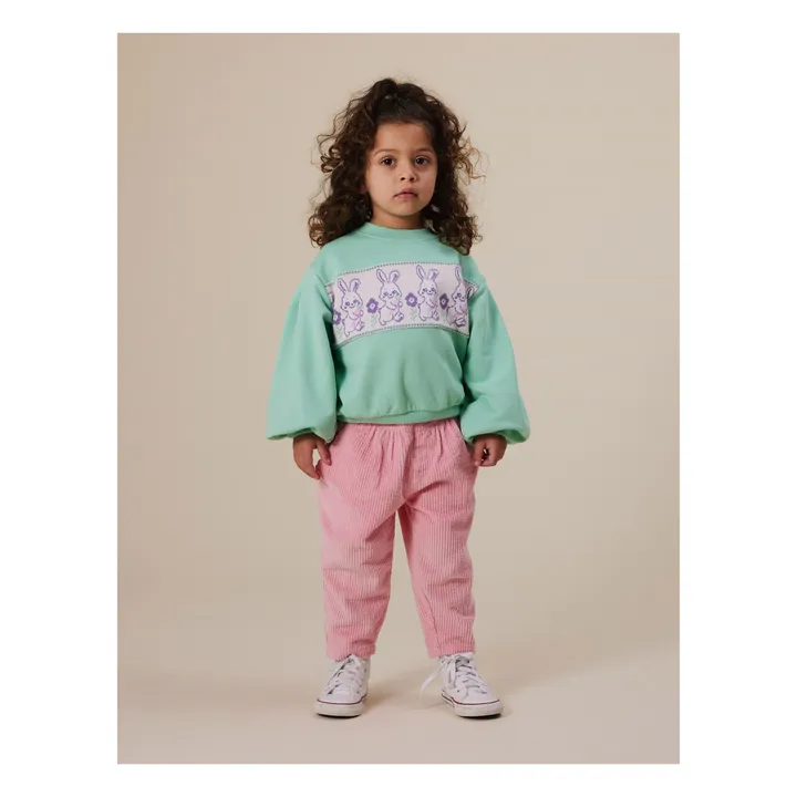 Sweat Hazel Eponge | Vert amande- Image produit n°1