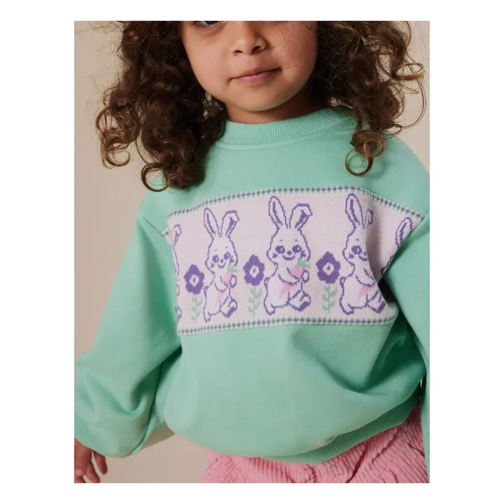 Sweat Hazel Eponge | Vert amande- Image produit n°2