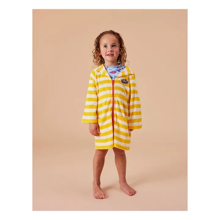 Peignoir Little Fishy | Jaune- Image produit n°2