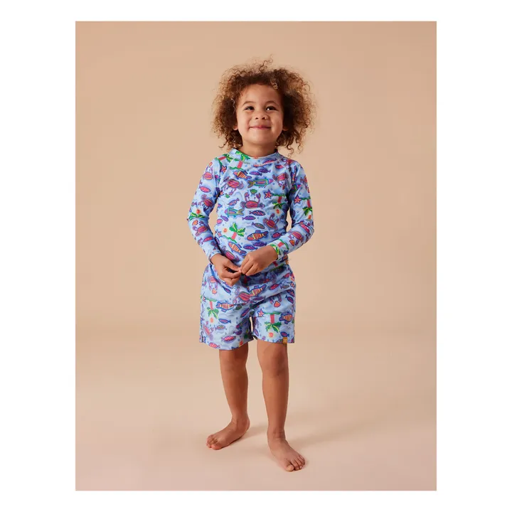 T-Shirt Anti-UV Daydream Island | Bleu ciel- Image produit n°3