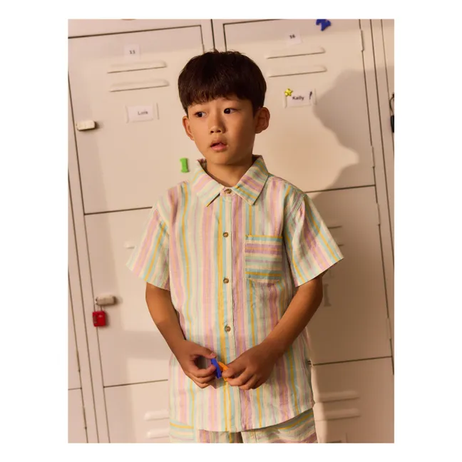 Camisa Holiday Linen | Verde Almendra
