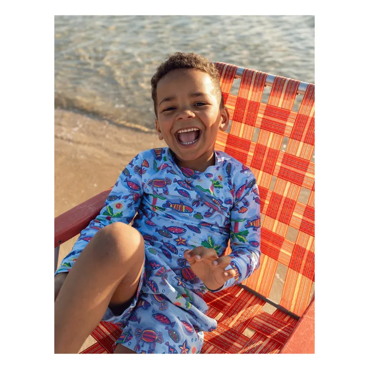 T-Shirt Anti-UV Daydream Island | Bleu ciel- Image produit n°0