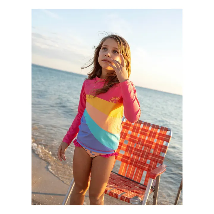 T-Shirt Anti-UV Ride The Wave | Rose fuschia- Image produit n°3