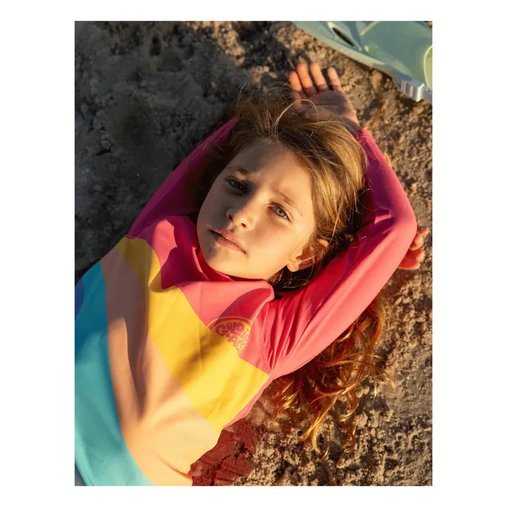 T-Shirt Anti-UV Ride The Wave | Rose fuschia- Image produit n°2