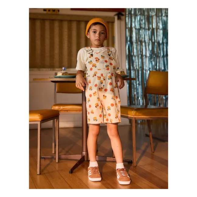 Burton Vintage Koala Kurze Latzhose | Cremefarben