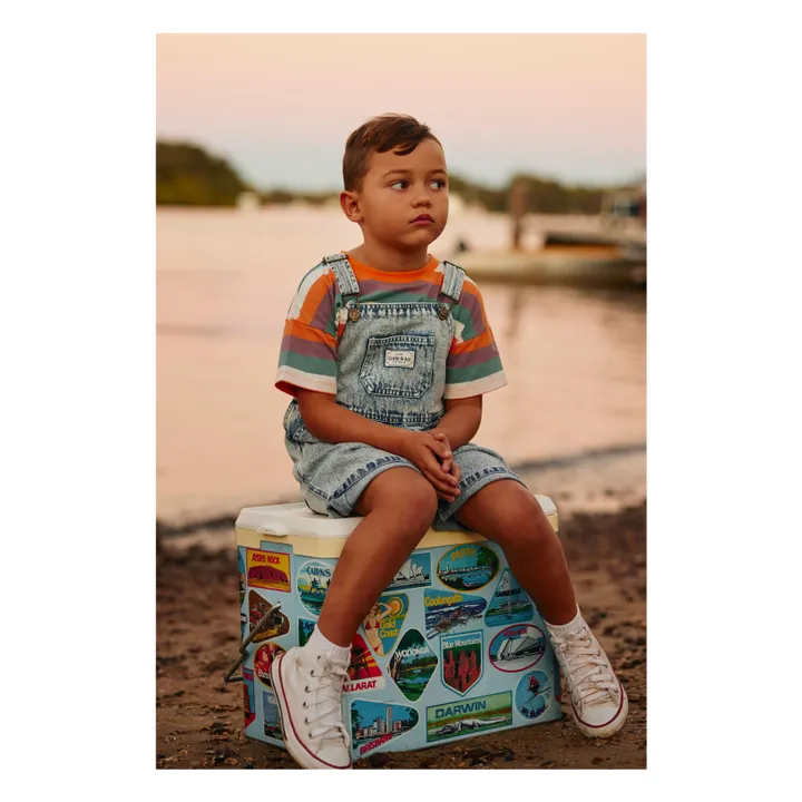 Salopette Courte Burton Vintage | Bleu jean- Image produit n°1