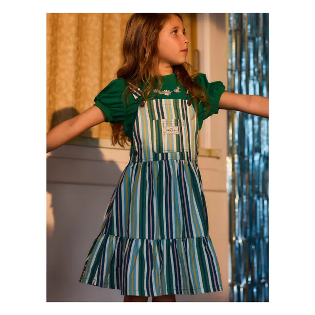 T-Shirt Eden Brodé | Vert sapin