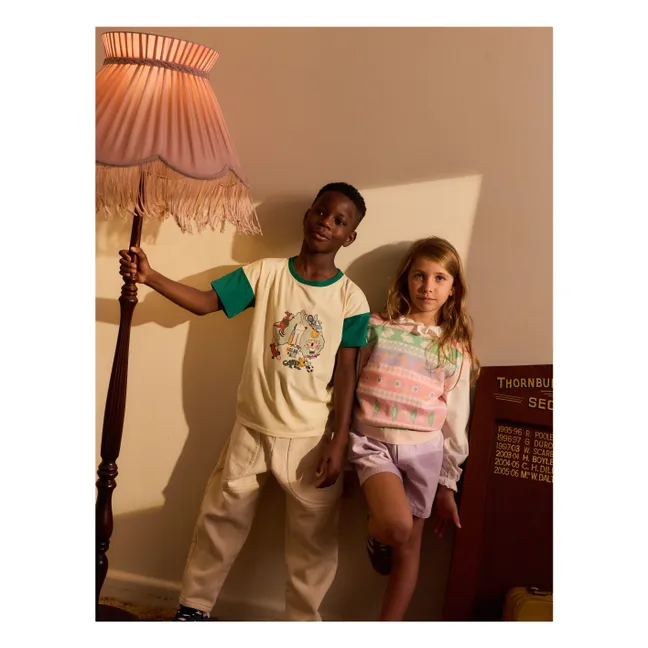 T-Shirt Team Goldie  | Crème