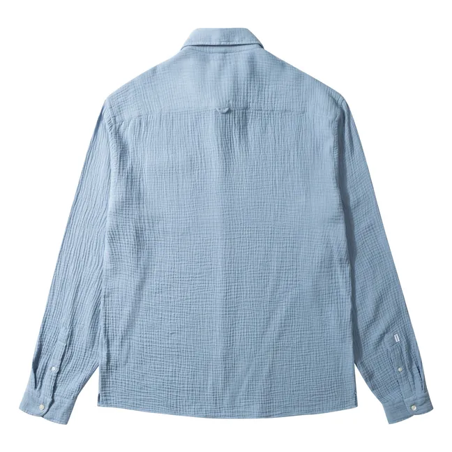 Camisa a presión | Azul