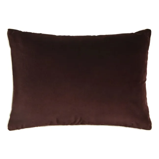 Coussin en velours Double jeu | Bordeaux