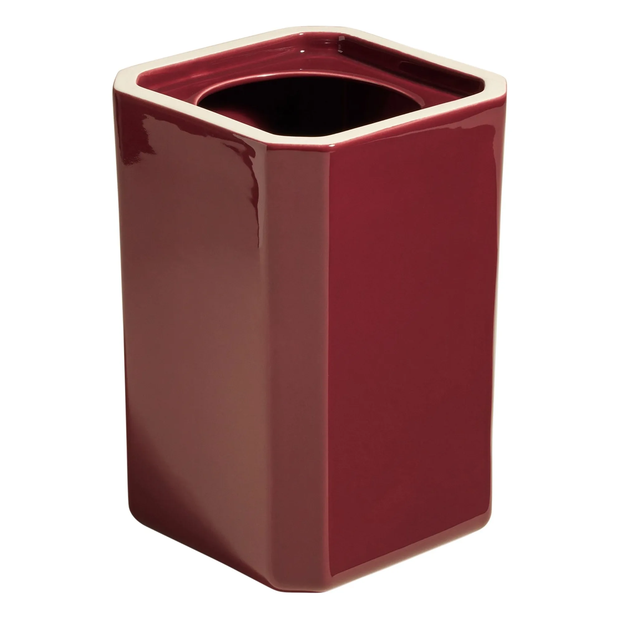 Vase Facettes | Bordeaux- Image produit n°0
