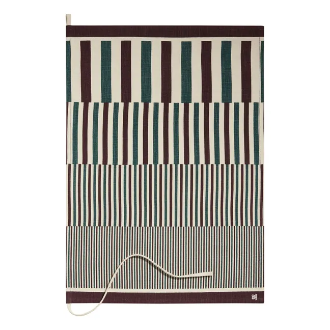 Norma tea towel | Burgundy