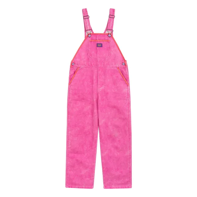 Heart dungarees | Fluorescent pink