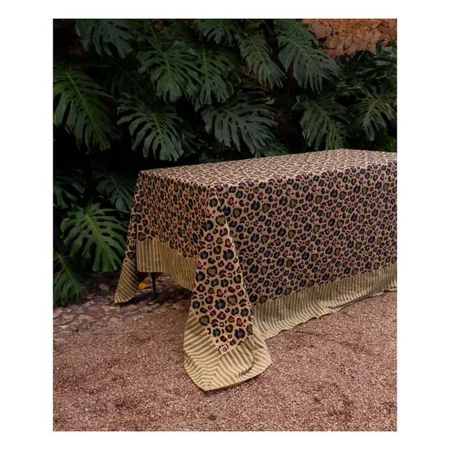Lancio e totebag in cotone Disco Leopard | Multicolore