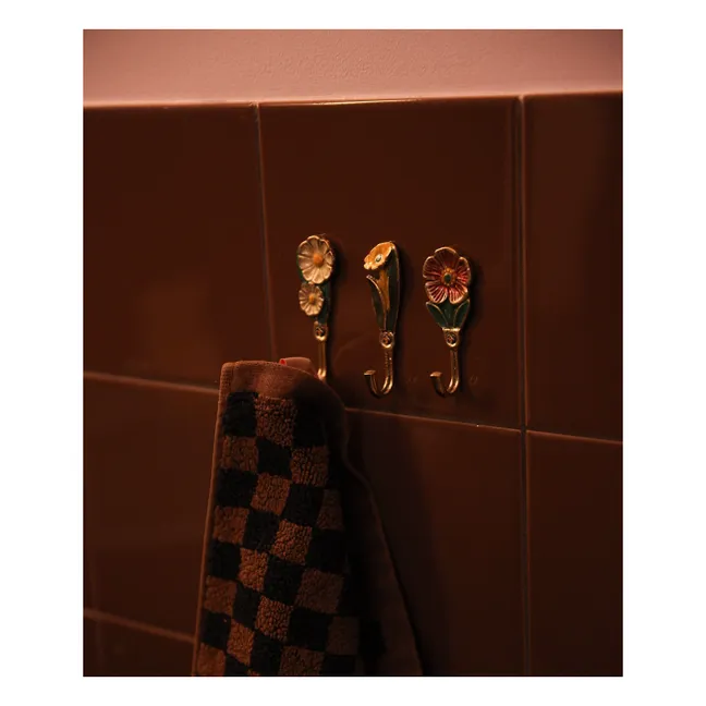 Posy coat hooks - Set of 3 | Brass