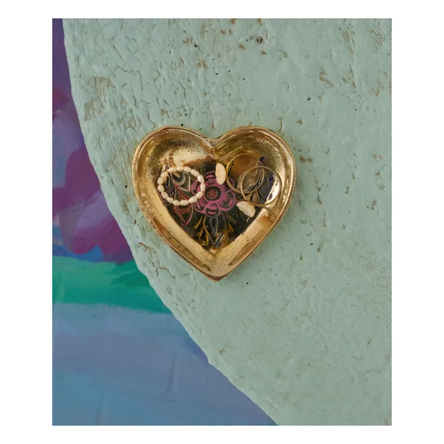 Milagro Mila plato corazón | Latón