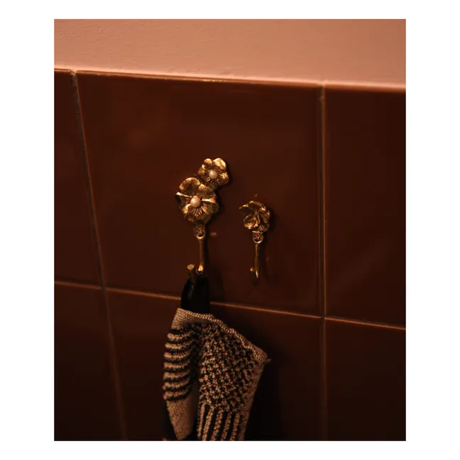 Gancio per cappotto Maisie Flower | Ottone