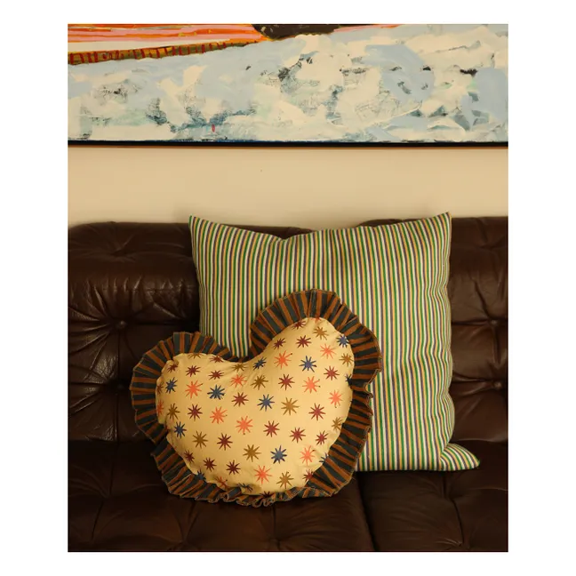 Coussin cœur Noa Star | Multicolore