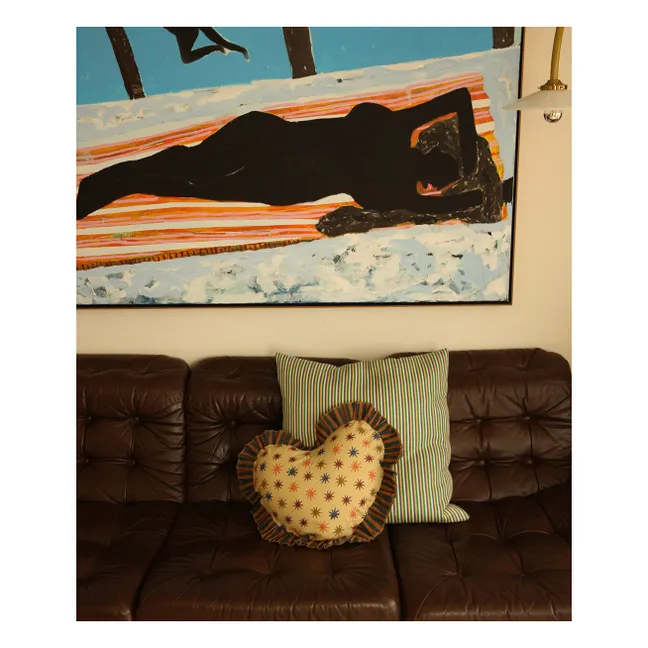 Cojín corazón Noa Star | Multicolor