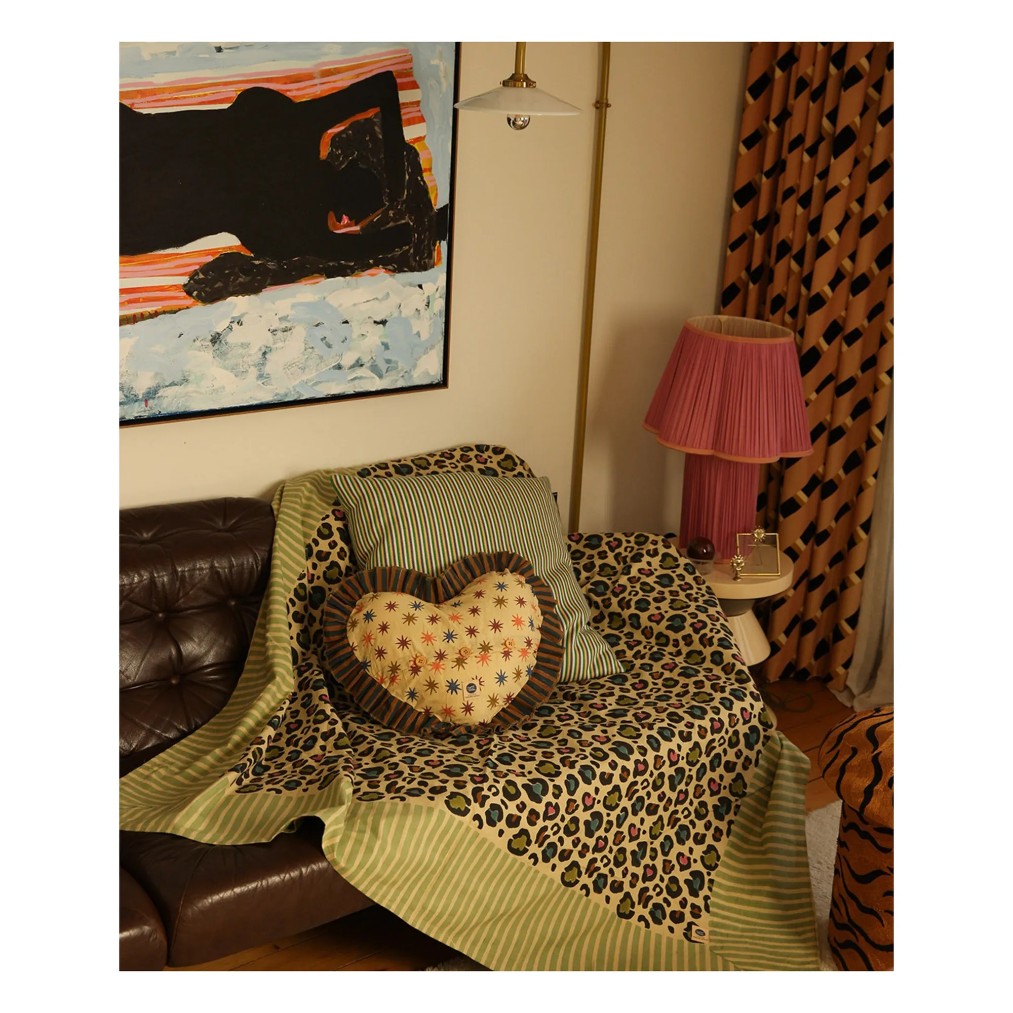 Coussin cœur Noa Star | Multicolore- Image produit n°1