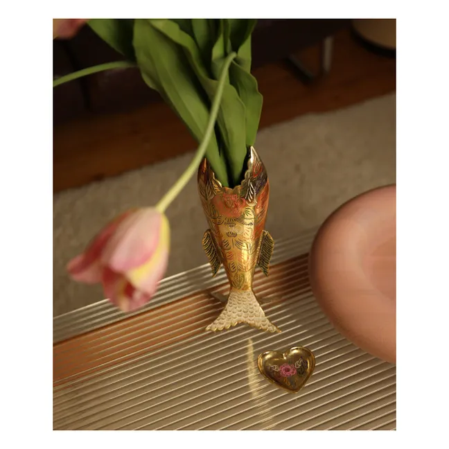 Miracle Mila heart dish | Brass