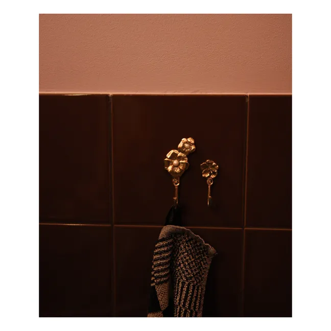 Gancio per cappotto Maisie Flower | Ottone