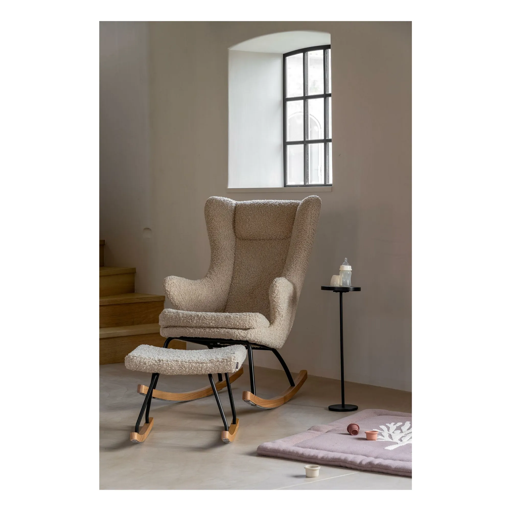 Fauteuil d'allaitement Luxe | Beige- Image produit n°1