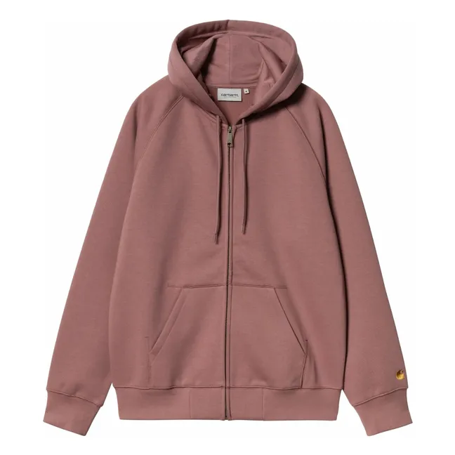 Chase Zip Hoodie | Dusty Pink