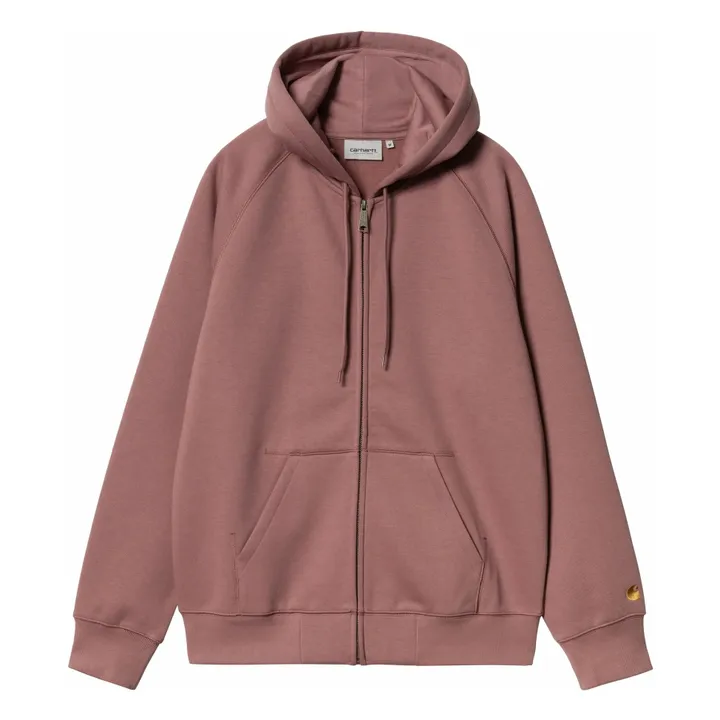 Hoodie Zippé Chase | Vieux Rose- Image produit n°0