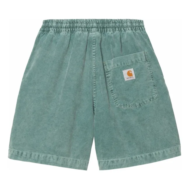 Short Reynold Velours Côtelé | Vert chiné