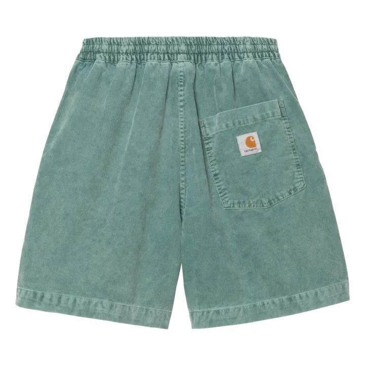 Short Reynold Velours Côtelé | Vert chiné- Image produit n°3