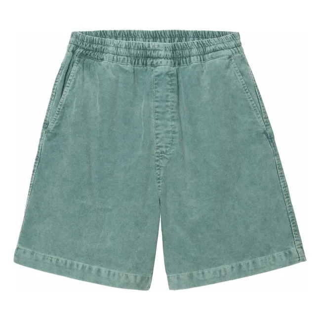 Short Reynold Velours Côtelé | Vert chiné