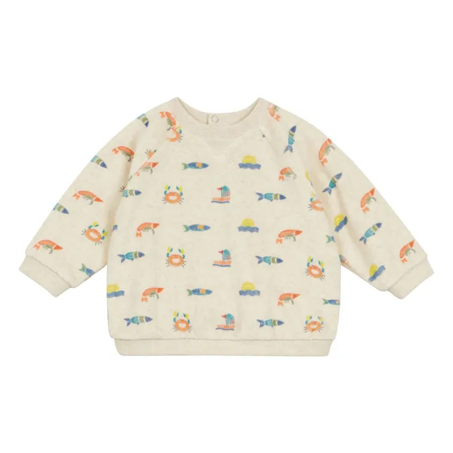 Sweat Felicien Eponge Bio | Ecru