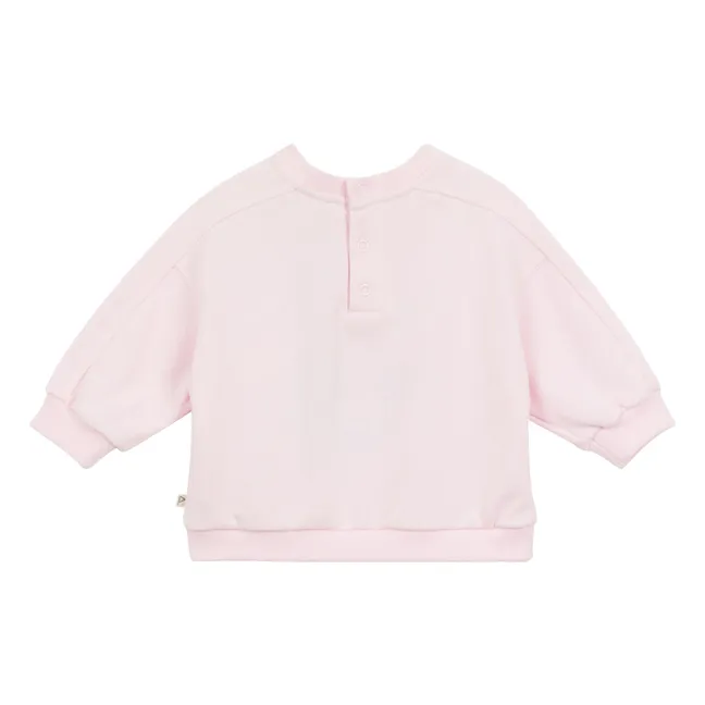 Fabricia organic cotton sweatshirt | Pale Pink