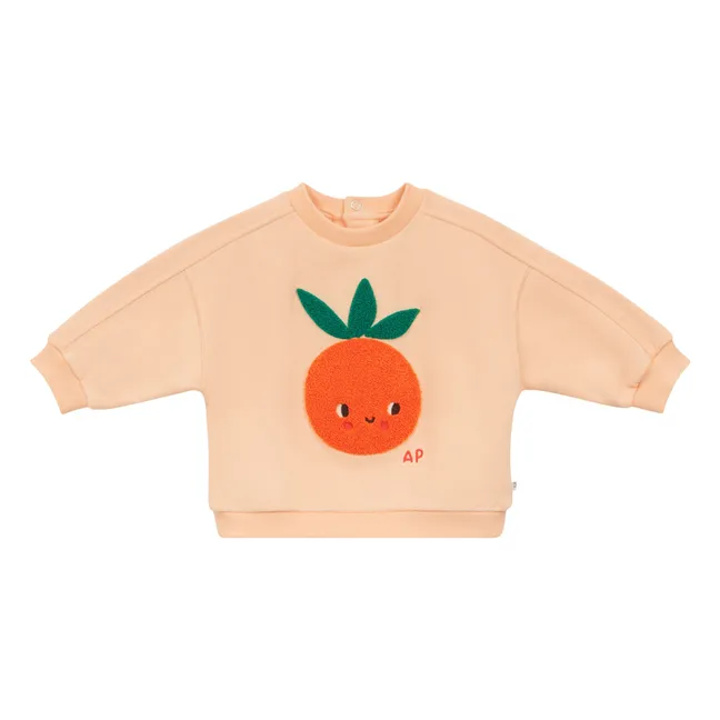 Sweat Felicie Coton Bio | Abricot