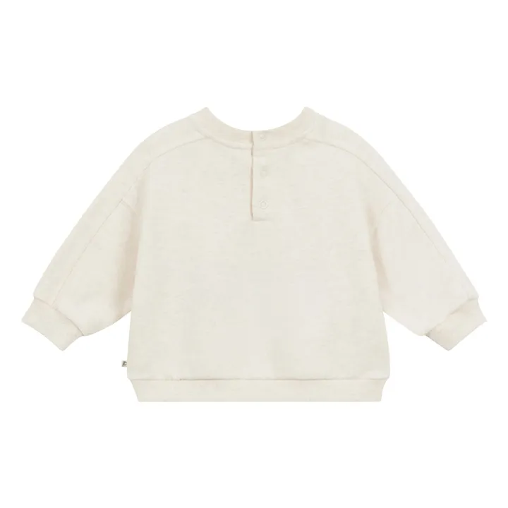 Sweat Filippe Coton Bio | Ecru chiné- Image produit n°1
