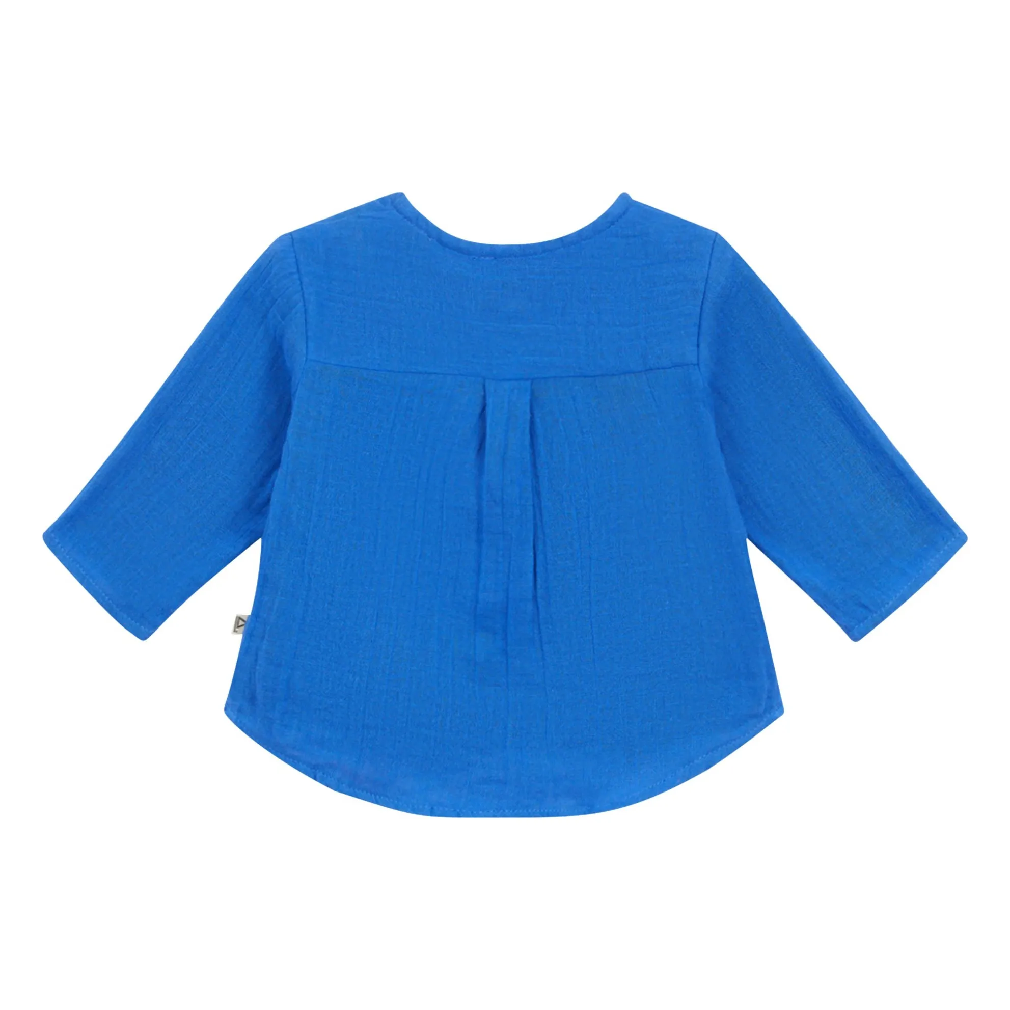 Chemise Faustus Double Gaze de Coton | Cobalt- Image produit n°2