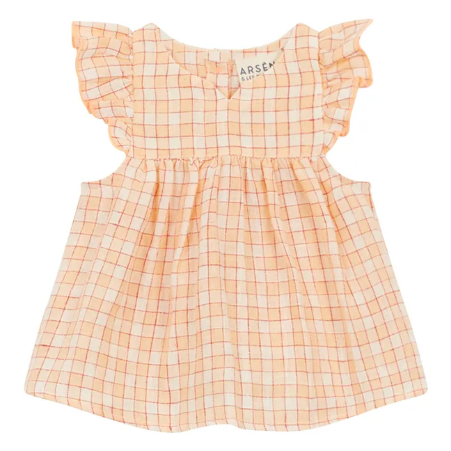 Blouse Ferielle Lin | Rose pêche