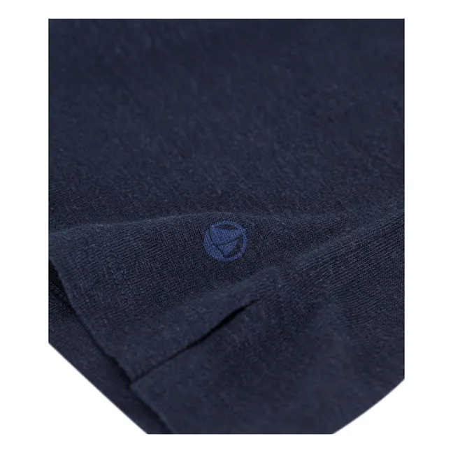 Linen T-shirt - Women's collection | Navy blue