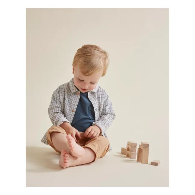 Organic Cotton Poplin Trousers | Camel