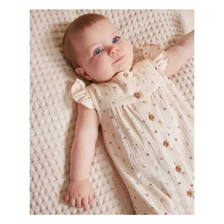 Petite Fleur jumpsuit | Ecru- Product image n°1
