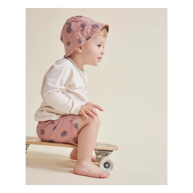 Short de Bain Batik Coton Bio | Vieux Rose