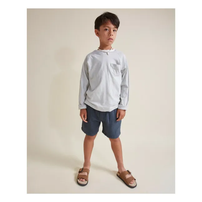 Bermuda Muslin Coton Bio | Bleu nuit