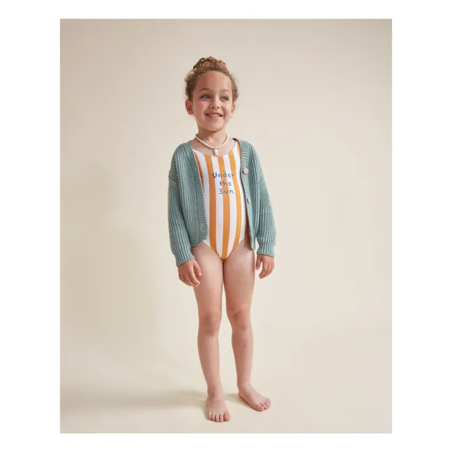 Cardigan Coton Bio | Vert céladon