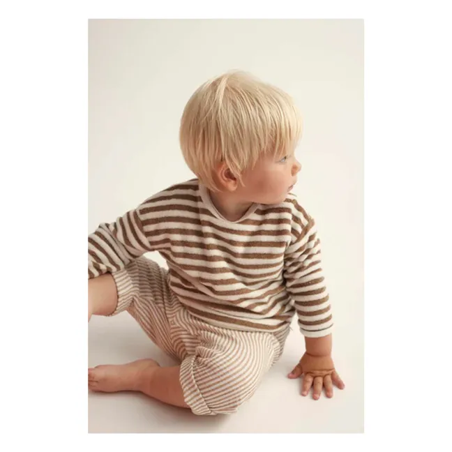 Sweatshirt Gael Bio-Frottee | Braun