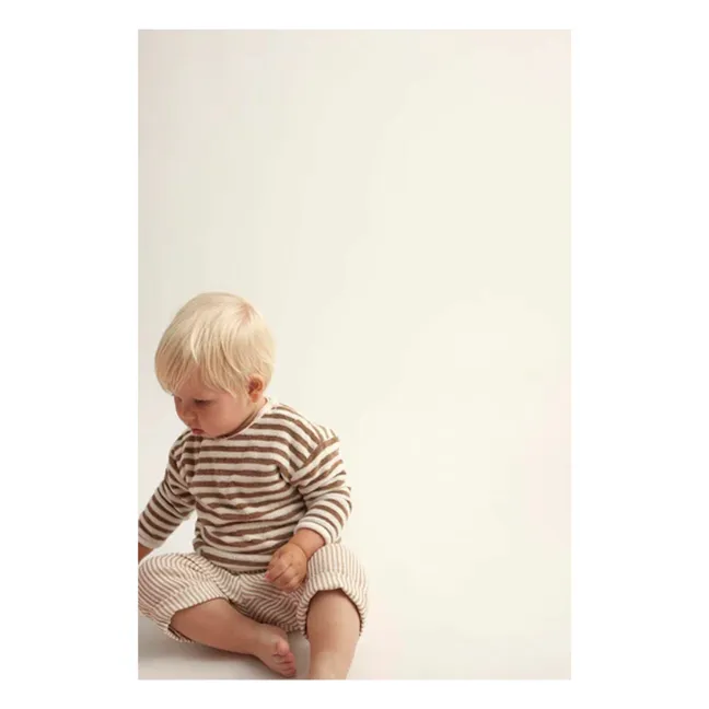 Sweatshirt Gael Bio-Frottee | Braun