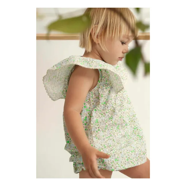 Robe Sophia Coton Bio | Vert