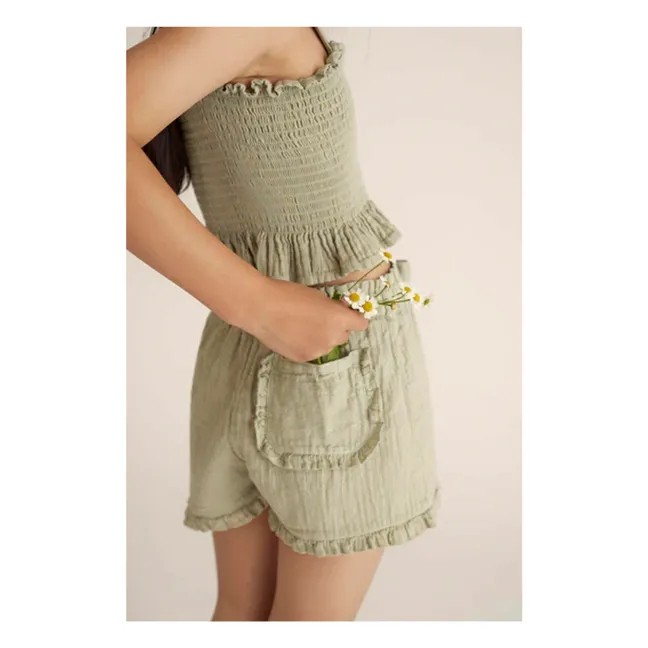 Short Zoé Gaze De Coton | Vert